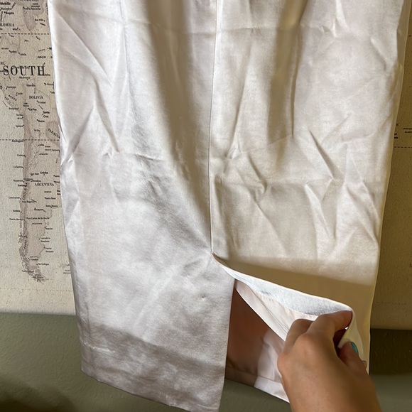 HOUSE OF CB 'Rhoda' Champagne Satin Bustier Bardot Dress NWOT - Picture 10 of 13